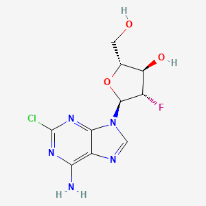 molecular formula C10H11ClFN5O3 B13849426 alpha-Clofarabine 