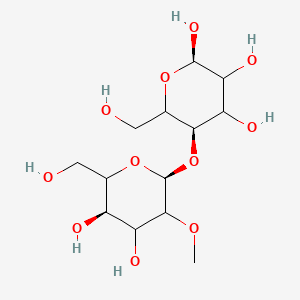 molecular formula C13H24O11 B13849501 N-Demethyl-6-O-methyl-N-[(phenylmethoxy)carbonyl]-, 2'-(phenylmethyl carbonate) Erythromycin 