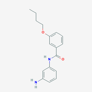 molecular formula C17H20N2O2 B1384956 N-(3-Aminophenyl)-3-butoxybenzamide CAS No. 1020722-63-7