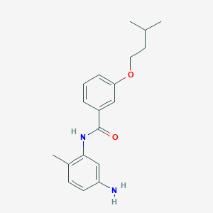 molecular formula C19H24N2O2 B1384958 N-(5-Amino-2-methylphenyl)-3-(isopentyloxy)-benzamide CAS No. 1020054-15-2