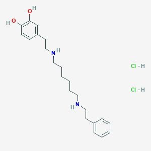 molecular formula C22H34Cl2N2O2 B138497 Dopexamine hydrochloride CAS No. 86484-91-5