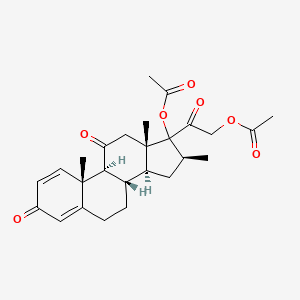 molecular formula C26H32O7 B13849758 Meprednisone 17,21-Diacetate 