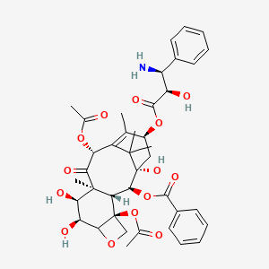 molecular formula C40H47NO14 B13849772 N-De-boc 6-Hydroxy-7-epi Docetaxel 12-Acetate 