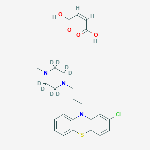 molecular formula C24H28ClN3O4S B13849787 Prochlorperazine-d8 Dimaleate (piperazine-d8) 