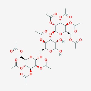 molecular formula C36H50O25 B13849795 L-Man2Ac3Ac4Ac6Ac(a1-3)[Man2Ac3Ac4Ac6Ac(a1-6)]Man4Ac 