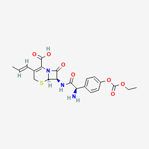 molecular formula C21H23N3O7S B13849803 (E)-O-ethoxycarbonyl cefprozil 