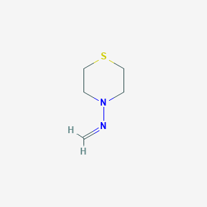 molecular formula C5H10N2S B13849833 N-thiomorpholin-4-ylmethanimine 