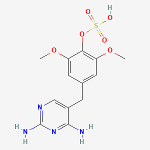 molecular formula C13H16N4O6S B13849843 4-Demethyltrimethoprim Sulfate 