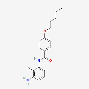 molecular formula C19H24N2O2 B1385005 N-(3-Amino-2-methylphenyl)-4-(pentyloxy)benzamide CAS No. 1020056-30-7
