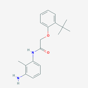 molecular formula C19H24N2O2 B1385008 N-(3-Amino-2-methylphenyl)-2-[2-(tert-butyl)-phenoxy]acetamide CAS No. 1020056-94-3