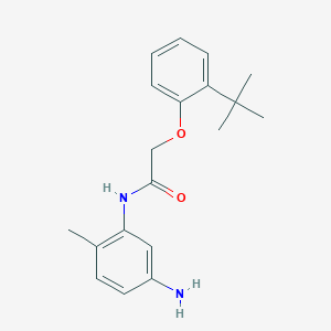 molecular formula C19H24N2O2 B1385015 N-(5-Amino-2-methylphenyl)-2-[2-(tert-butyl)-phenoxy]acetamide CAS No. 1020054-24-3