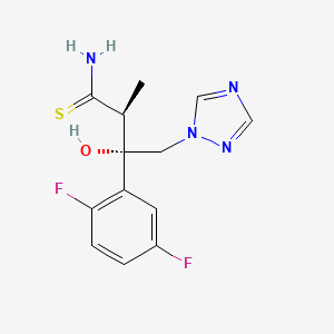 molecular formula C13H14F2N4OS B13850152 (2S,3S)-3-(2,5-Difluorophenyl)-3-hydroxy-2-methyl-4-(1H-1,2,4-triazol-1-yl)butanethioamide 
