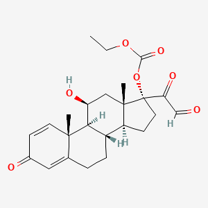 molecular formula C24H30O7 B13850160 21-Dehydro Prednisolone 17-Ethyl Carbonate 