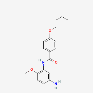 molecular formula C19H24N2O3 B1385019 N-(5-Amino-2-methoxyphenyl)-4-(isopentyloxy)-benzamide CAS No. 1020055-71-3