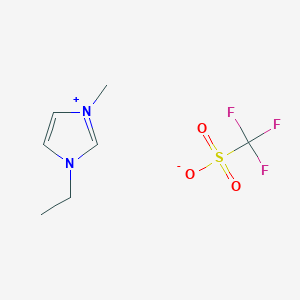 molecular formula C7H11F3N2O3S B138502 1-Ethyl-3-methylimidazolium trifluoromethanesulfonate CAS No. 145022-44-2
