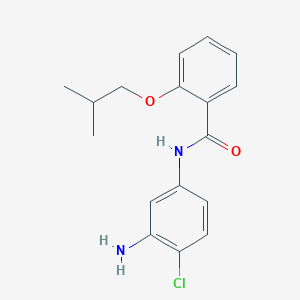 molecular formula C17H19ClN2O2 B1385020 N-(3-Amino-4-chlorophenyl)-2-isobutoxybenzamide CAS No. 1020055-42-8
