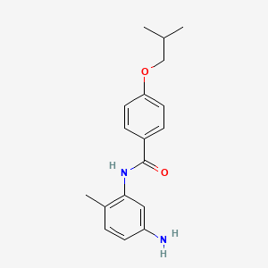 molecular formula C18H22N2O2 B1385025 N-(5-Amino-2-methylphenyl)-4-isobutoxybenzamide CAS No. 1020723-70-9