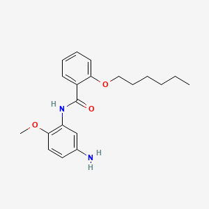 N-(5-Amino-2-methoxyphenyl)-2-(hexyloxy)benzamide