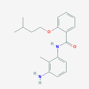 N-(3-Amino-2-methylphenyl)-2-(isopentyloxy)-benzamide