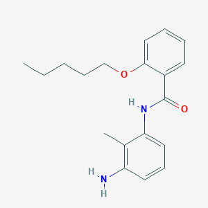 N-(3-Amino-2-methylphenyl)-2-(pentyloxy)benzamide