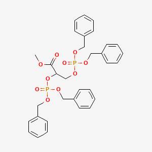 molecular formula C32H34O10P2 B13850397 Methyl 2,3-Bis((bis(benzyloxy)phosphoryl)oxy)propanoate 