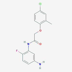 N-(5-Amino-2-fluorophenyl)-2-(4-chloro-2-methylphenoxy)acetamide