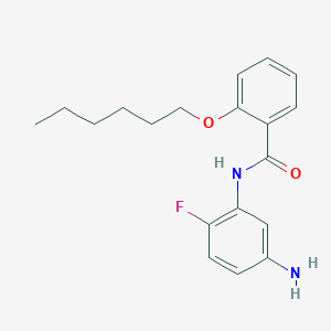 N-(5-Amino-2-fluorophenyl)-2-(hexyloxy)benzamide