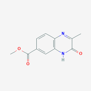 molecular formula C11H10N2O3 B13850438 methyl 2-methyl-3-oxo-4H-quinoxaline-6-carboxylate 
