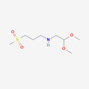 molecular formula C8H19NO4S B13850443 N-(2,2-dimethoxyethyl)-3-methylsulfonylpropan-1-amine 