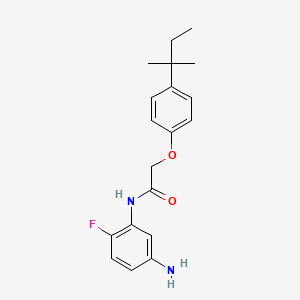 N-(5-Amino-2-fluorophenyl)-2-[4-(tert-pentyl)-phenoxy]acetamide