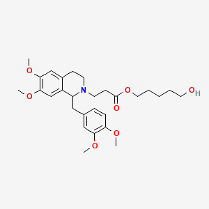 molecular formula C28H39NO7 B13850461 Norlaudanosine N-5-Hydroxypentyl Propionate 