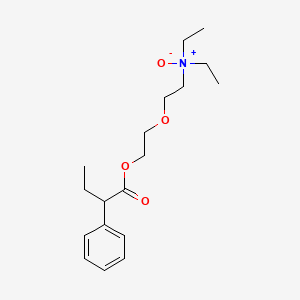 molecular formula C18H29NO4 B13850474 N,N-Diethyl-2-(2-((2-phenylbutanoyl)oxy)ethoxy)ethan-1-amine Oxide 