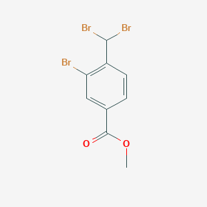 molecular formula C9H7Br3O2 B13850502 Methyl 3-bromo-4-(dibromomethyl)benzoate 