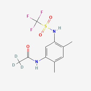molecular formula C11H13F3N2O3S B13850503 Mefluidide-d3 