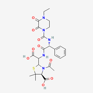 molecular formula C25H31N5O9S B13850511 Piperacillin (Open Ring) (Piperacillin EP Impurity F (Mixture of Diastereomers)) 