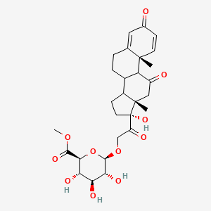 molecular formula C28H36O11 B13850516 Prednisone Glucuronide 