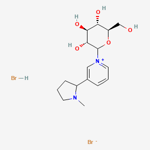 molecular formula C16H26Br2N2O5 B13850540 Nicotine N-D-Glucoside Bromide Hydrobromide 
