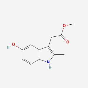 molecular formula C12H13NO3 B13850555 methyl 2-(5-hydroxy-2-methyl-1H-indol-3-yl)acetate 
