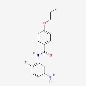N-(5-Amino-2-fluorophenyl)-4-propoxybenzamide