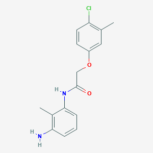 molecular formula C16H17ClN2O2 B1385062 N-(3-Amino-2-methylphenyl)-2-(4-chloro-3-methylphenoxy)acetamide CAS No. 1020056-29-4