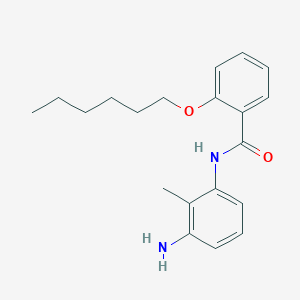 N-(3-Amino-2-methylphenyl)-2-(hexyloxy)benzamide