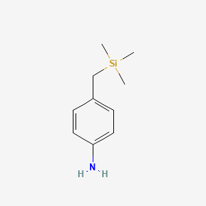molecular formula C10H17NSi B13850671 4-(Trimethylsilylmethyl)aniline 