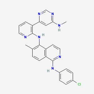 molecular formula C26H22ClN7 B13850694 Aminoisoquinoline, 13 