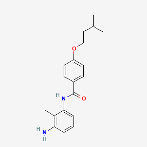 molecular formula C19H24N2O2 B1385073 N-(3-Amino-2-methylphenyl)-4-(isopentyloxy)-benzamide CAS No. 1020056-55-6