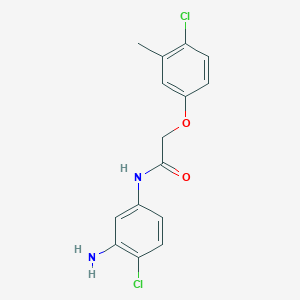 N-(3-Amino-4-chlorophenyl)-2-(4-chloro-3-methylphenoxy)acetamide