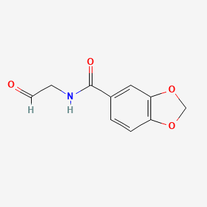 molecular formula C10H9NO4 B13850763 N-(2-oxoethyl)-1,3-benzodioxole-5-carboxamide 