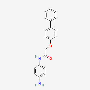 molecular formula C20H18N2O2 B1385078 N-(4-Aminophenyl)-2-([1,1'-biphenyl]-4-yloxy)-acetamide CAS No. 1020058-51-8