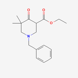 molecular formula C17H23NO3 B13850868 Ethyl 1-benzyl-5,5-dimethyl-4-oxopiperidine-3-carboxylate 