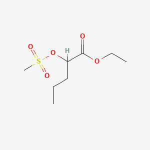 molecular formula C8H16O5S B13850869 Ethyl 2-((Methylsulfonyl)oxy)pentanoate 