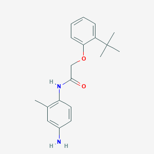 molecular formula C19H24N2O2 B1385089 N-(4-Amino-2-methylphenyl)-2-[2-(tert-butyl)-phenoxy]acetamide CAS No. 1020058-13-2